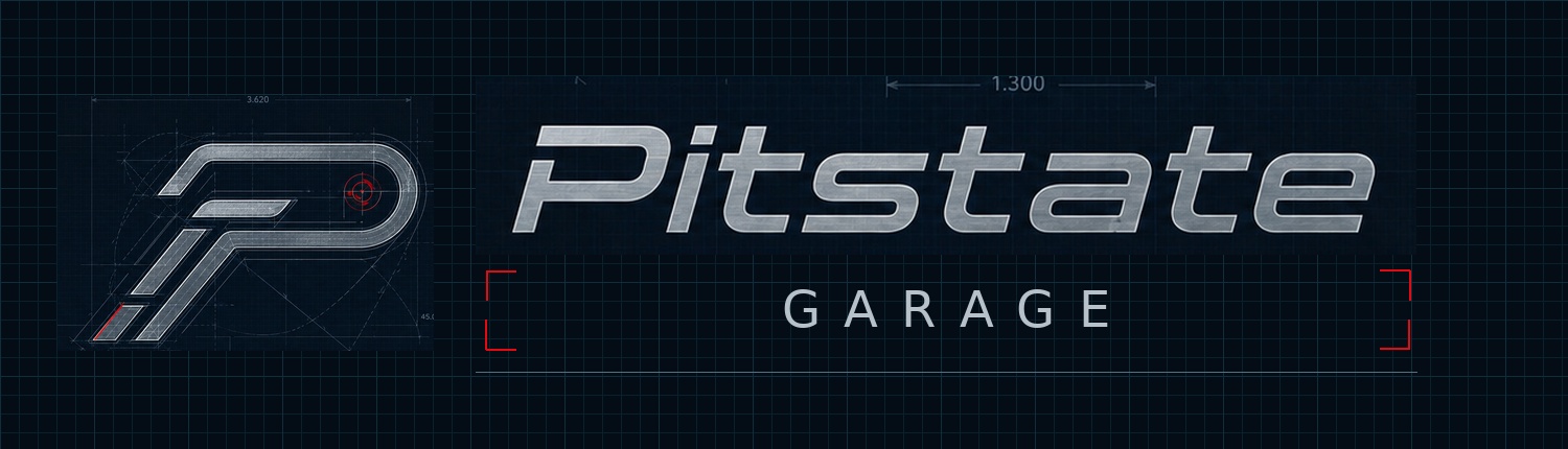 Pitstate Garage product branding